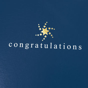 Congratulations Card With Gold Foil Stars, 2 of 4