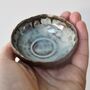 Handmade Blue Green Gold Mini Ceramic Ring Dish, thumbnail 2 of 8
