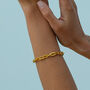 Ancient Elegant Radiance Chunky Gold Chain Bracelet, thumbnail 6 of 8