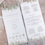 Whimsical Windsor Concertina Wedding Invitations, thumbnail 3 of 6