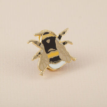 British Bee Enamel Pin Badge, 5 of 8