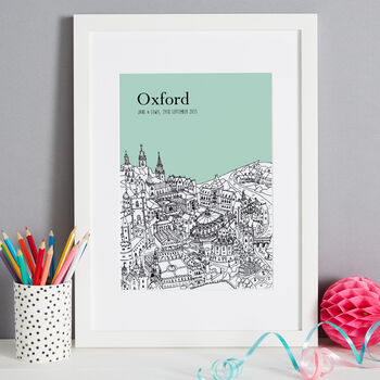 Personalised Oxford Print By Tessa Galloway Illustration ...