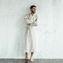 Men's Linen Robe, thumbnail 3 of 12