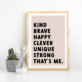 Children's Positive Affirmation Print, 5 of 9