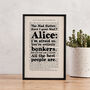 Alice In Wonderland Mad Hatter 'Bonkers' Book Print, thumbnail 1 of 5