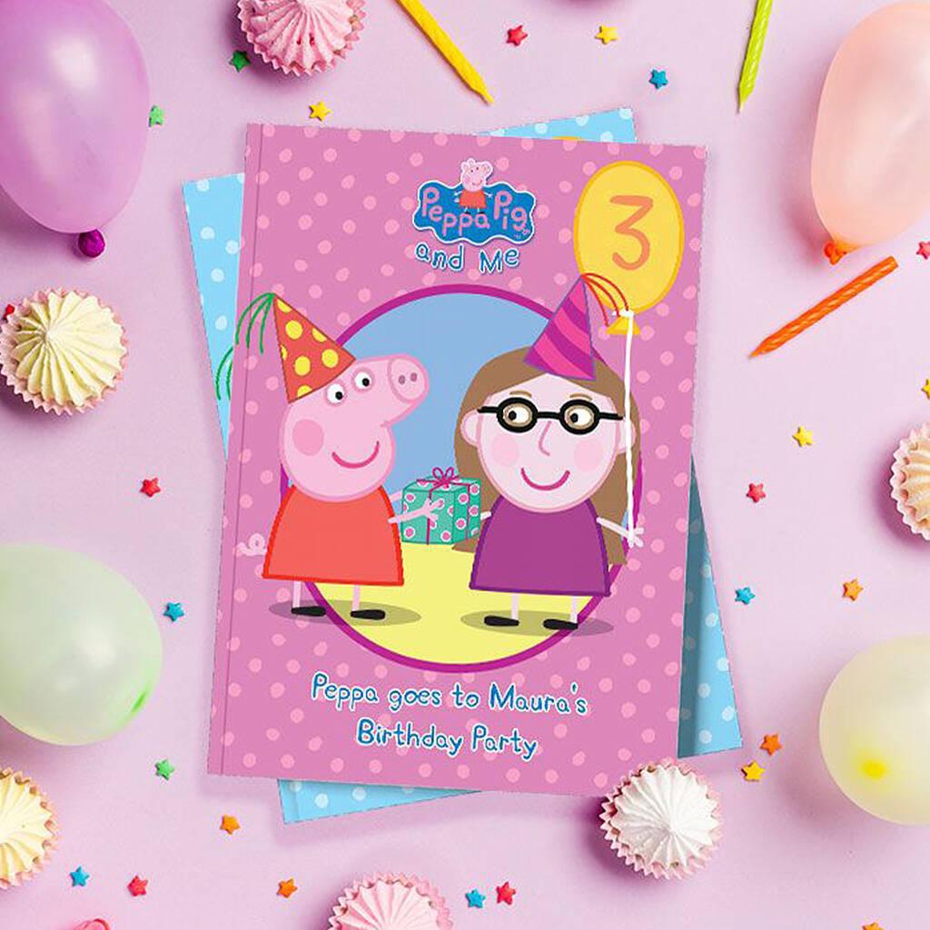 Peppa Pig: Birthday Party Pink Personalised Book, 1 of 12