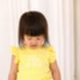 Personalised Embroidered Daisy Lace Trim T Shirt And Short Set, thumbnail 10 of 12