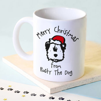 Merry Christmas From The Dog Card By Cows &amp; Kisses | notonthehighstreet.com