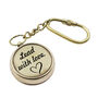 Personalised Brass Compass Keyring, thumbnail 6 of 12
