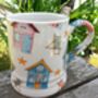 Tankard Mug In Beach Huts Design, thumbnail 1 of 7