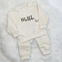 Butterfly Baby Kids Personalised Sweatshirt Jogger Set, thumbnail 3 of 7