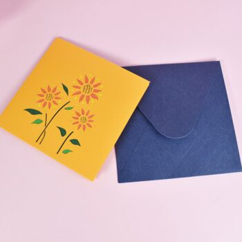 Sunflower Pop Up Card For Greetings And Celebrations, 3 of 3