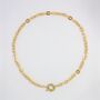 Golden Hour Chunky Plated Chain Large Clasp Necklace, thumbnail 3 of 6