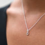 Mini Sterling Silver Initial Necklace, thumbnail 1 of 8