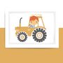 Personalised Tractor Print, thumbnail 2 of 5