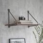 Industrial Wooden Shelf With Brackets Various Sizes, thumbnail 2 of 3