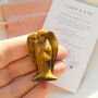Tiger’s Eye Angel Crystal 4cm With Gift Bag, thumbnail 1 of 5