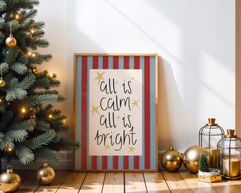 Calm And Bright Christmas Art Print, 4 of 9