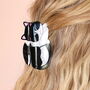 Large Black And White Cat Hair Clip, thumbnail 4 of 4