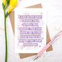 Personalised Text Card, thumbnail 1 of 7