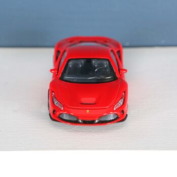 Red Die Cast Ferrari Toy Car In Personalised Bag, 2 of 3