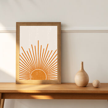 Boho Abstract Sun Art Print | Home Decor, 2 of 6