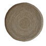 Round Wooden Side Table With Wicker, thumbnail 4 of 4