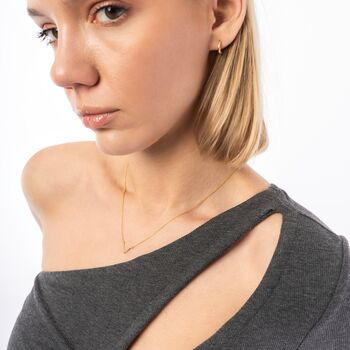 Sterling Silver Essential V Wishbone Necklace, 5 of 5