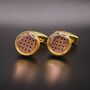 Gold Cufflinks Vintage Gold Mens Gift, thumbnail 5 of 5