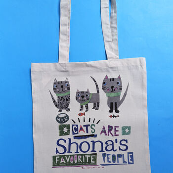 Personalised Cat Person Bag, 3 of 10