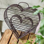 Set Of Two Heart Planter Trays, thumbnail 3 of 5