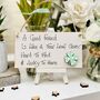Friends Four Leaf Clover Card Alternative Sign, thumbnail 1 of 6