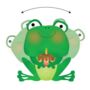 Friendly Frog 3D Wobbly Eyes Rocking Birthday Card, thumbnail 2 of 3