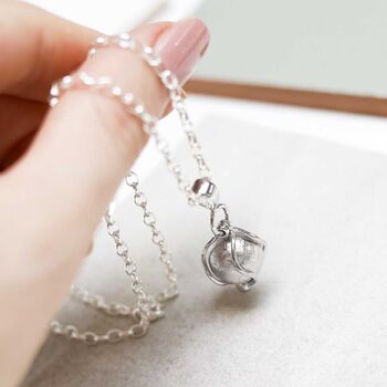 Muonionsalusta Meteorite Spinning Orb Necklace, 4 of 11