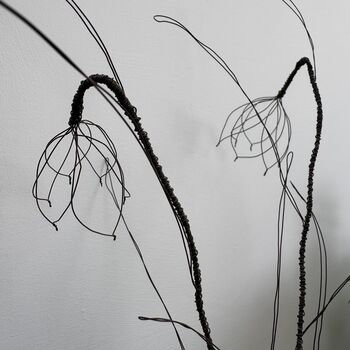 Three Handmade Wire Fritillaria Stems, 5 of 11