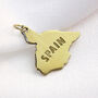 Personalised 9ct Gold Any Country Map Charm, thumbnail 6 of 9