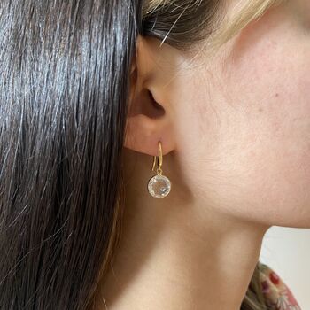 Antibes Round Gemstone Earrings, 4 of 8