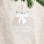 First Christmas Hanging Decoration With Metallic Charm, thumbnail 2 of 2