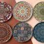 Set Of Six Mediterranean Design Drink Coasters | Gifts, thumbnail 4 of 12