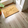 Personalised Couples Indoor Doormat, thumbnail 4 of 5