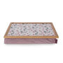Pink Blush Velvet Lap Tray With Wool Filled Base, thumbnail 3 of 6