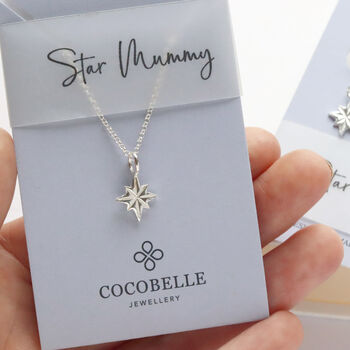 Sterling Silver North Star Necklace, 2 of 8