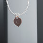 Sterling Silver Personalised Heart Charm Bracelet, thumbnail 5 of 6