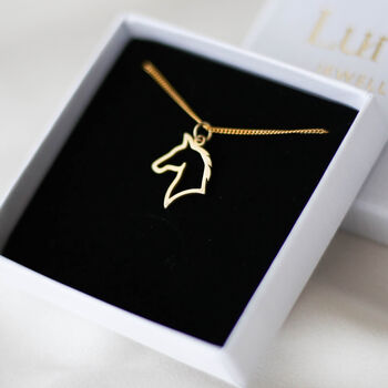 Horse Necklace, Sterling Silver Or 24k Gold Vermeil, 8 of 10