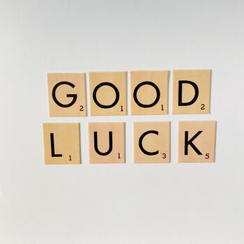 Good Luck Card ~ Handmade, 3 of 5