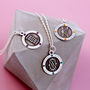 Decorative Sterling Silver Birthstone Initial Necklace, thumbnail 11 of 11