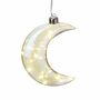 Light Up Personalised Clear Glass Moon, thumbnail 2 of 3