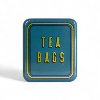Tea Bag Travel Pocket Tin Tea Lover Gift Storage Box | Teabags Teal, 12 of 12