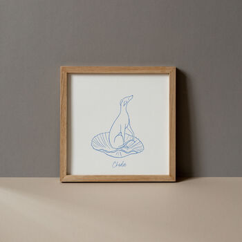 Boticelli Hound Line Art Print, 3 of 4