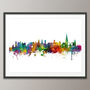 Isle Of Wight Skyline Cityscape Art Print, thumbnail 4 of 7